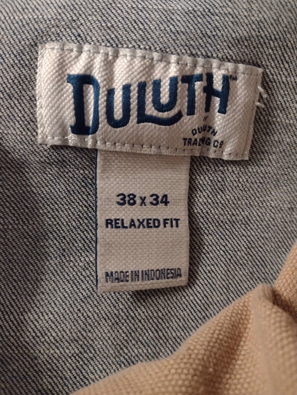 Duluth Trading Flex Ballroom Blue Jeans Mens 38X33 Relaxed Fit Stretch Workwear - Picture 5 of 9